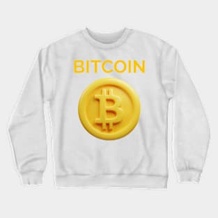 3d front view rendering crypto currency Crewneck Sweatshirt